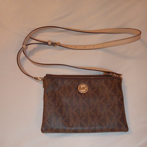 Michael Kors Fulton Double Zipper Crossbody - Picture 1 of 11